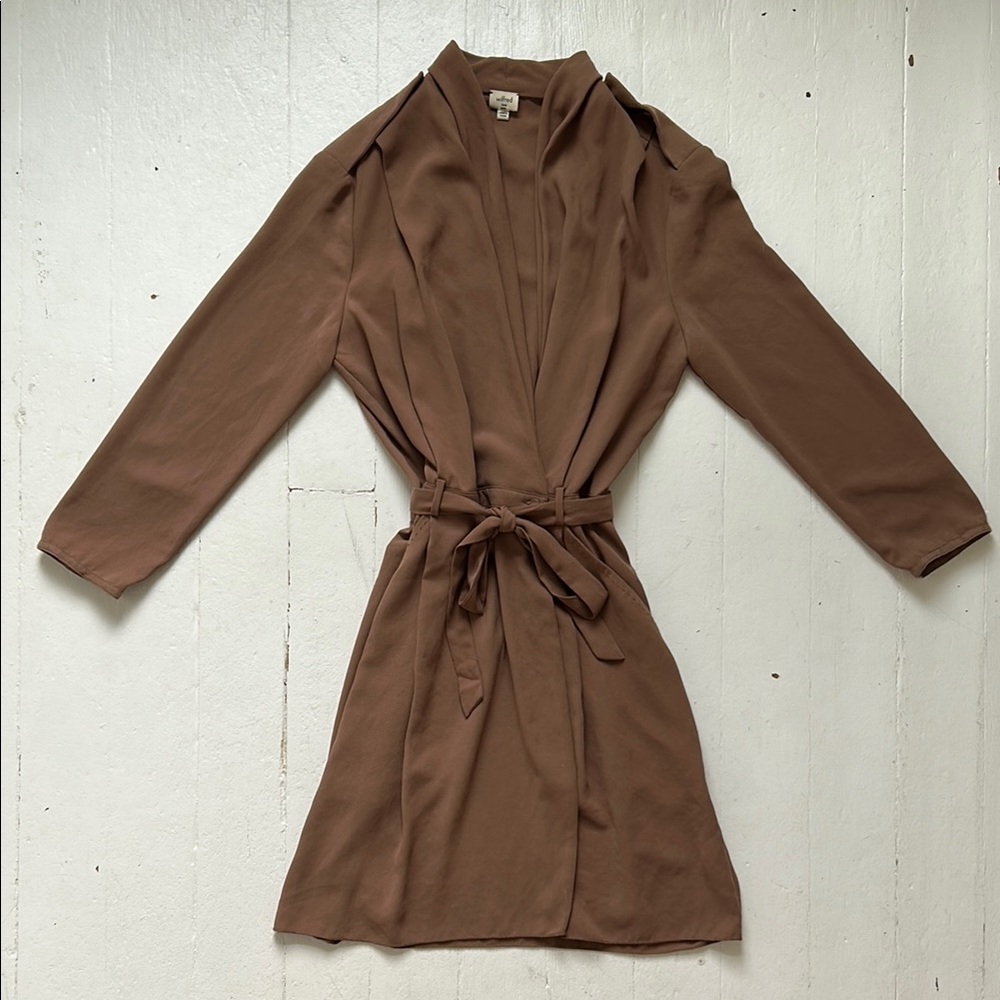 Wilfred Long Sleeve Brown Dress